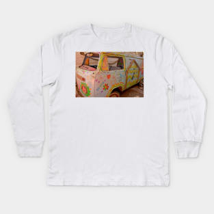 Abandoned hippy van Kids Long Sleeve T-Shirt